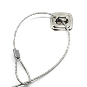Flexible Laptop Security Lock Cable Desk Mount Security Anchor Base Plate With Adhesive for Keyed or Combination Cable Locks