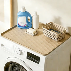 Waterproof Dirt Resistant Eco-friendly Silicone Protector Pad Washing Laundry Machine Top Storage Mat