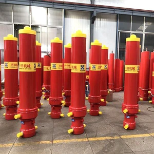 For High Fatigue Durability Single-Acting Hard Chrome Plated Telescopic Hydraulic Cylinder for Dump Trucks/Dump Trailers