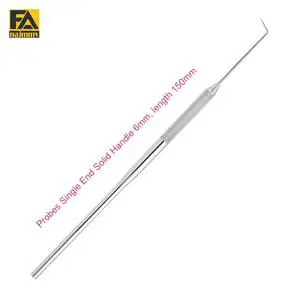 Single-Ended Explorers Probe with Stainless Steel Handle Manual Power CE Certified for Silver