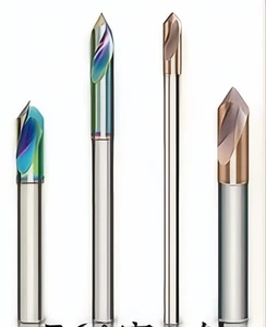 HRC55 Solid Carbide 90 Center Drill | OEM/ODM Rainbow Coated Straight Shank Chamfer Tool for Stainless Steel & Aluminum