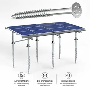 Long Lifespan Hot-Dip Galvanized Carbon Steel Ground Screw Anchor With Inch Thread For Infrastructure