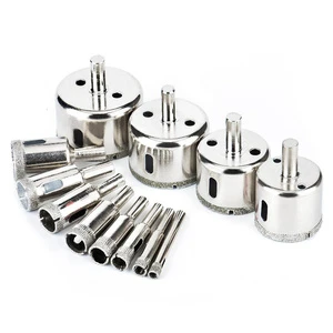 DEYI 15pcs 6-50mm Diamond Hole Saw Drill Bit For Glass Ceramic Porcelain Marble 6/8/10/12/14/16/18/20/22/25/26/28/30/40/50mm