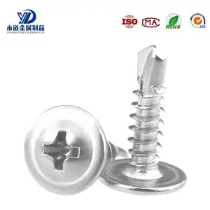 304 Stainless Steel Phillips Pan Head Self-Drilling Screw with Bonded Washer for Steel Structure & Color Steel Tile
