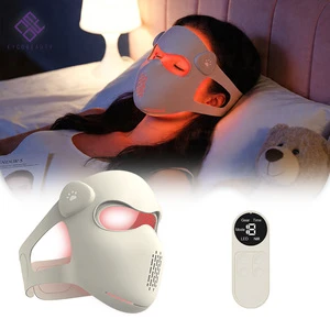 EYCO Wireless 630nm 850nm LED Face Mask Red Light Therapy Infrared Near Infrared Silicone For Home Personal Use
