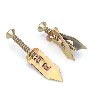 Manufacturer Gypsum Board Ceiling Anchor with Screws Hammer in Plasterboard Fixing for Drywall and Door Hinge Tool Easy