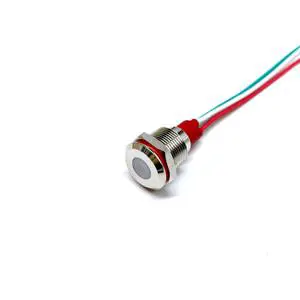 Guangbao Two-color Three-color Indicator Light 8/12/16MM Signal Light Line Co-yang LED Red Green Yellow Waterproof Stainless