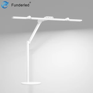Led Desktop Eye Protection Table Lamp Student Bedroom Dormitory Studio Study Work Read Foldable Double Head Desk Lamp With Base