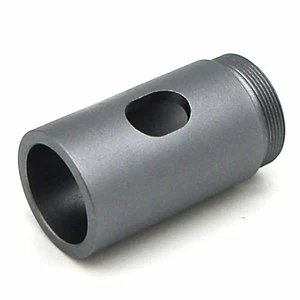 High Precision Aluminum CNC Bushing, Custom Threaded Shaft Sleeve for Machinery & Automation Equipment