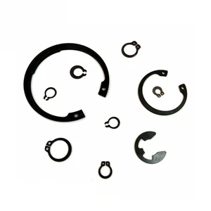 Black 65Mn Wedge and Split Retaining Rings DIN 471 DIN472 Circlip Zinc-Finish Stainless Steel Retaining Rings