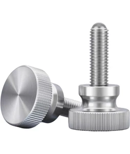 GB 834 303 Stainless Steel Knurled Hand Tightening Screw High Head Thumb Bolt