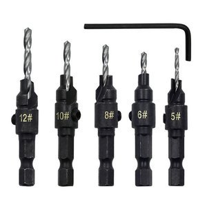 Precision Hex Shank Wood Countersink Drill Bit for Woodworking for Drill Bits