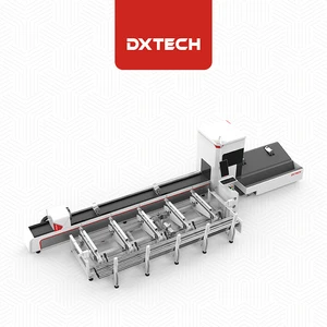 High Accuracy Tube Fiber Laser Cutter 15-300mm Diameter Pipe Profile Laser Cutting Machine