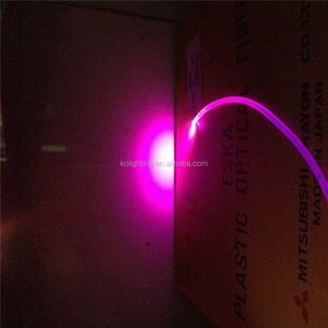 Optical Fiber with LED Light Source Glowing Plastic Side for Car Interior Decorative Lighting