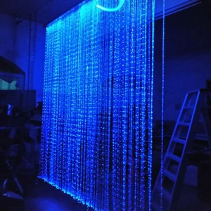 Promotional Modern RGB Fiber Optic Curtain Lamp for Project 2M*2M