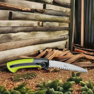 160mm Retractable EX Light SK5 High Carbon Steel Hard-chromed Slip-free Handle Garden Saw With Finger Guard Safe Pruning Tool