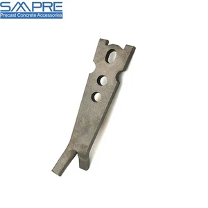 3 Holes Customized Square Black Zinc Coated Precast Concrete Erection Anchors