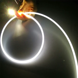 1.5mm 3mm 10mm Side Glow Fiber Optic Lighting, Solid Plastic Optical Fiber Led Fiber Optic Lights for Lighting and Decoration
