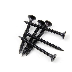 Csk Wood Connector Chipboard Screw Bugle Phillips Head Black Gypsum Screw For Wood Self-Tapping Coarse Thread Drywall Screws