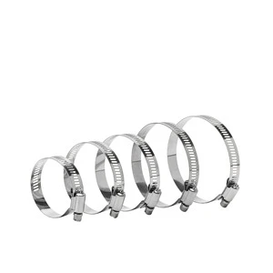 Pipe Clamp 304 Stainless Steel B-Type Worm Gear Hose Clamp Q676B Metric DIN/EN Standard Corrosion-Resistant Durable OEM