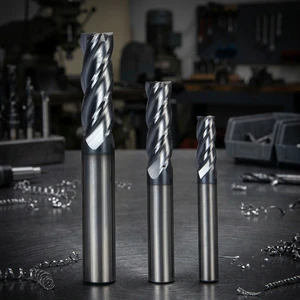 Professional CNC Processing Cutters, AlTin Coated Cemented Carbide End Mill Suited for Horizontal Milling Machine
