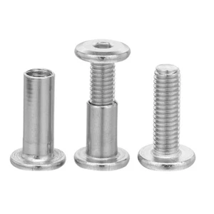 OEM High Quality 8mm Stainless Steel Hex Socket Head Bolts and Nuts Binding Post Screws Sex Bolt for Furniture Chicago Screws