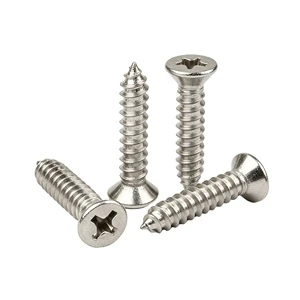 Sharp Stainless Steel 201/304 Automotive Self Tapping Screws, Flat Head Self Tapping Screws for Interior Trim
