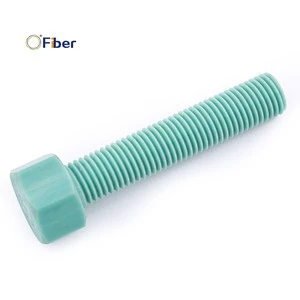 China Supplier Building Use GFRP Hex Bolt Resistant Fasteners Full Threaded Hexagon Bolts