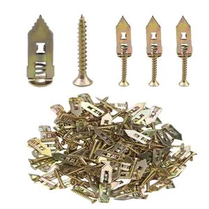 Custom 12*30 Self-Drilling Drywall Anchors with Screws Hollow Wall Anchor Screws Kit No Drill or Holes in Wall for Gypsum Board