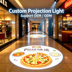 Waterproof IP65 Rotating LED Logo Projector Light Aluminum Alloy Advertising Spotlight with Custom Gobo Projection
