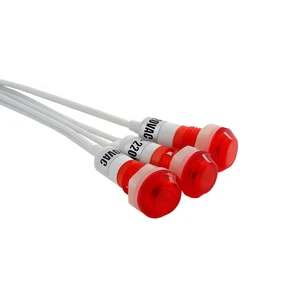 XD10-3-6 10mm Waterproof Plastic Led Indicator signal Lamp 3V5V6V9V12V24V220V