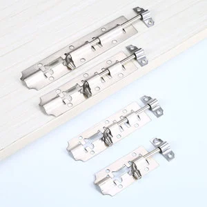 Old-Style Nickel Plated Lock Latch for Wooden Bathroom & Room Doors-3-6inch Model