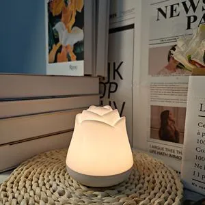 Rechargeable Rose Romance Bedside Touch Dimming Atmosphere Table Lamps Eye Protection LED Night Light