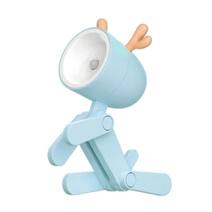 Portable Night Light Lamp Freely Foldable Table Lamp Mini USB Night Light With 5 LEDs Reading Light
