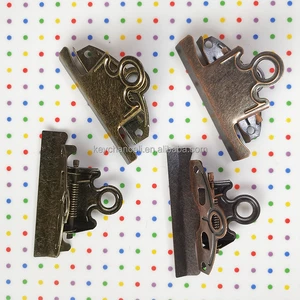 78mm Antique Brass Bronze Rusty File Folder Clip Fastener Metal butterfly A5 Clipboard Clip for Menus Wooden Board Document