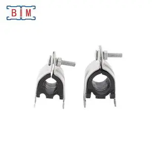 Galvanized Anti-vibration P Type Pipe Clamp Metric Measurement System