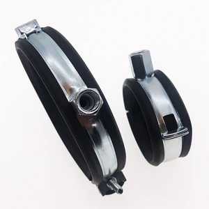 Pipe Clamp Bracket Steel M8+10 Zinc Plated Exhaust Pipe Clamp Quick Release Pipe Clamps