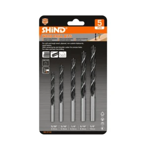 37132 High-Speed Steel Wood Drill Bit 5Pcs Chisel Set Woodworking Square Hole Wood Drill Bits Set