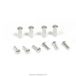 ISO Standard Head Solid Carbon Steel Rivets Class 4.8 6.8 0.188 Diameter Bright Finish Grip Range 1-10 Yuhuan Brand Industrial