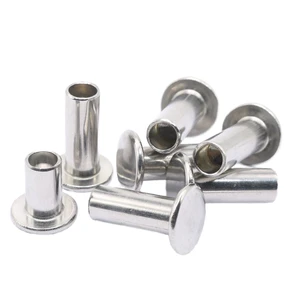 Stainless Steel Uncoated Hollow Pop Rivets | OEM TianFang Brand Semi-Tubular Fasteners ISO9001 Certified Customizable Sizes