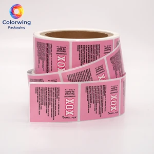 Custom Printing Pharmaceutical Grade Lip Balm Labels Cosmetic Packaging Stickers for Store Supply
