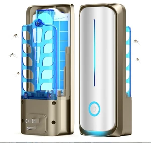 Indoor Bug Zapper Plug Flying Insect Trap for Fruit Flies Gnats and Other Flying Insects with 10 Glue Card Refills