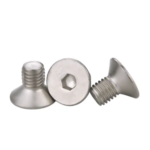 Custom A2 Stainless Steel 304 Countersunk Bolt Phillips/Hex Socket Flat Head Screw M2-M10 Non-standard Fasteners OEM Factory