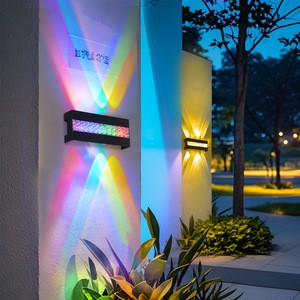 Outdoor LED Wall Lamp Wall Mounted AC85-265V 10W 8W 6W ABS Courtyard Wall Light