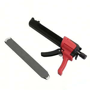 Dual Tube Double Caulking Gun For 400ml 1:1 Mix Ratio Epoxy Adhesive Applicator Dripless Manual Tool