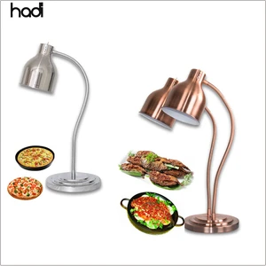 HADI High Quality Commercial Buffet Food Warmer Lamp Silver Copper Stainless Steel Light Heating for Hotels