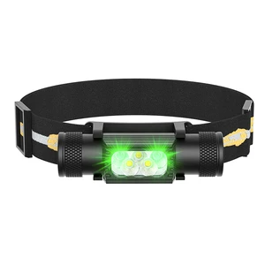 OEM Custom Five Lights LED Rechargeable Headlamp 8 Modes Waterproof Head Torch For Running Camping Work Hiking Hunting