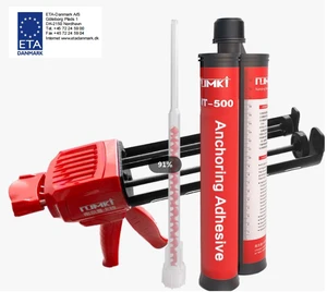 MT 500 2:1 Two Component Dual Cartridge/epoxy Caulking Gun/epoxy Resin /Chemical/ Concrete/ETA/Injection Glue