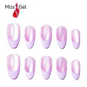 Wholesale Reusable Soft Gel Cat Eye Fake Nails Ongles Prt Coller High Quality Presson Nails Wholesale 32pcs Salon Nail Art