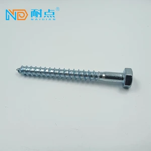 DIN571 Metric Zinc Plated Class 4.8 & 6.8 Carbon Steel Hexagonal Head Guardrail Wood Screws